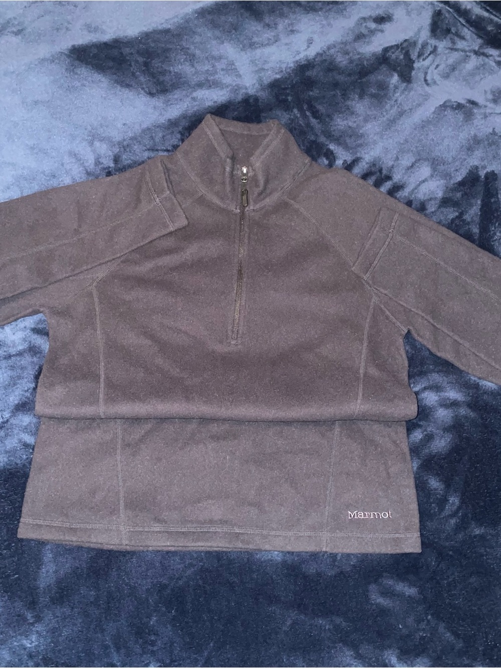 NWOT Marmot  Black Ladies Half-Zip Fleece Pullover Sz Small